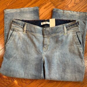 Tommy Hilfiger Woman flat front side adjust stretch jeans 14 NWT